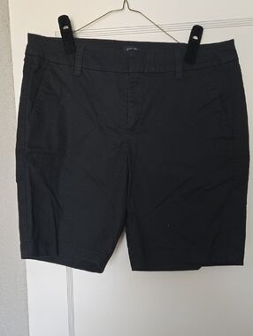 J. Crew Black Women's Chino Bermuda 9"  Shorts